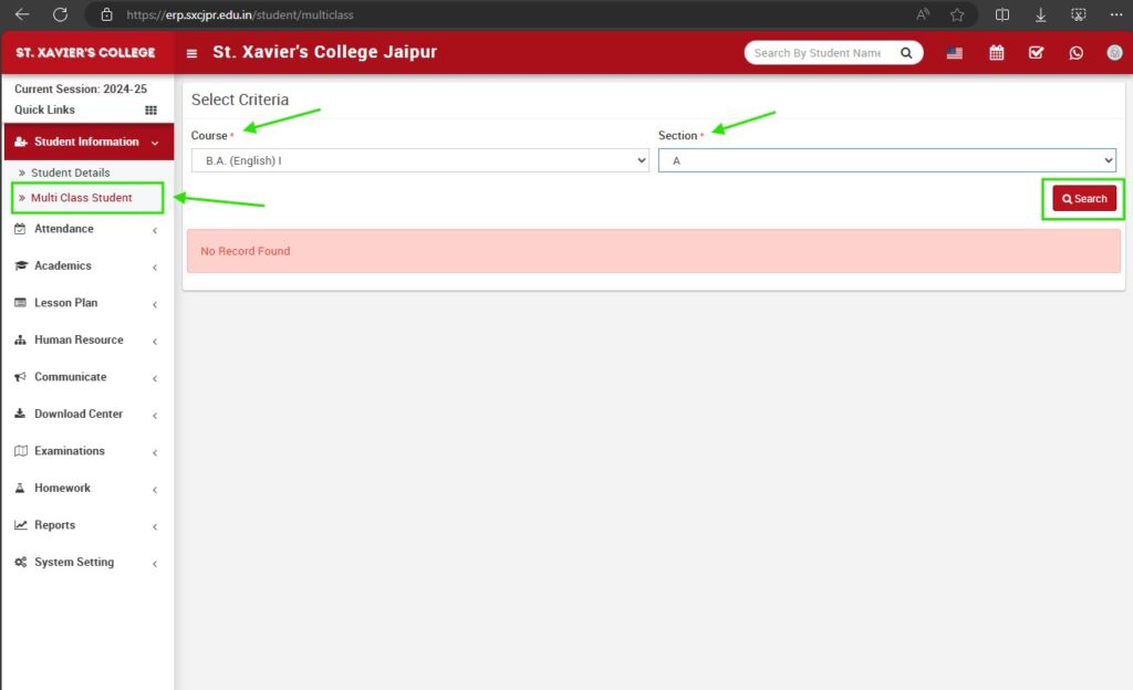 Multi Class Student Step 1 How to Add Students to Multiple Courses and Subjects