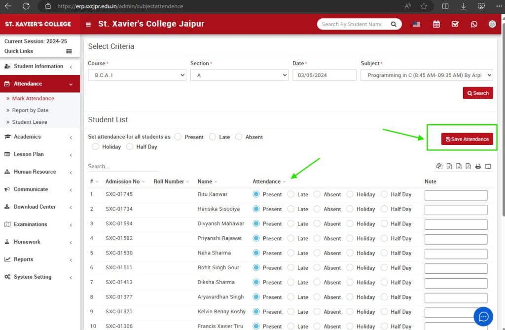 Take Attendance Step 2 1 How to Take Daily Attendance