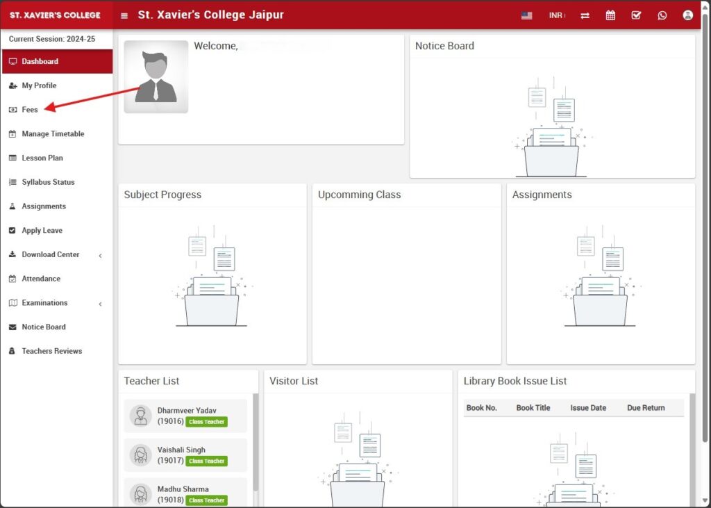 ERP Make Fee Payment Step 1 How to Make Your Fee Payment Using ERP (For Students)